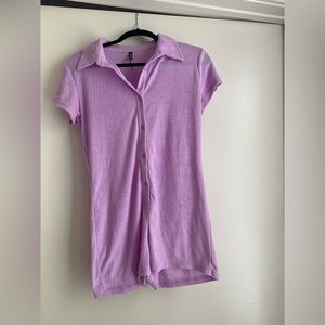 Gently worn Pretty Little Thing terry cloth romper